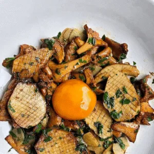 Champignons rôtis, beurre truffé (Entrée à l'unité)