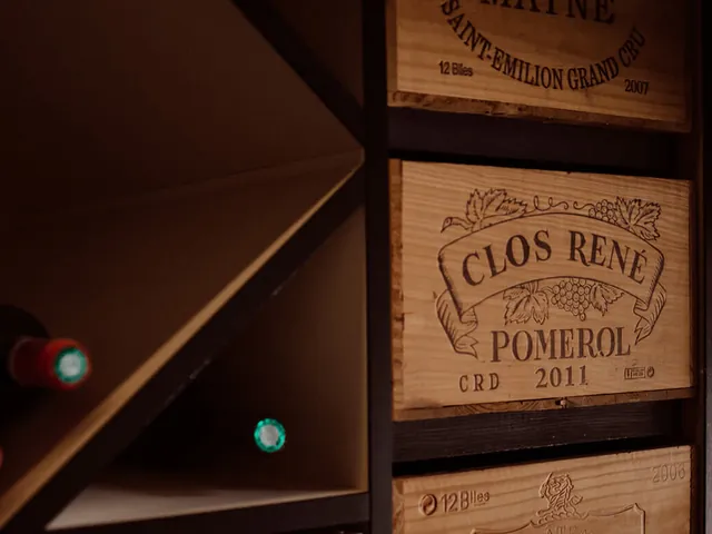 Cases of fine wines from the cellar